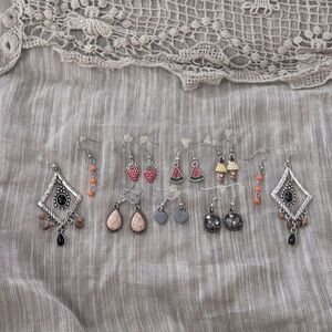Set Of 8 Paparazzi Earrings